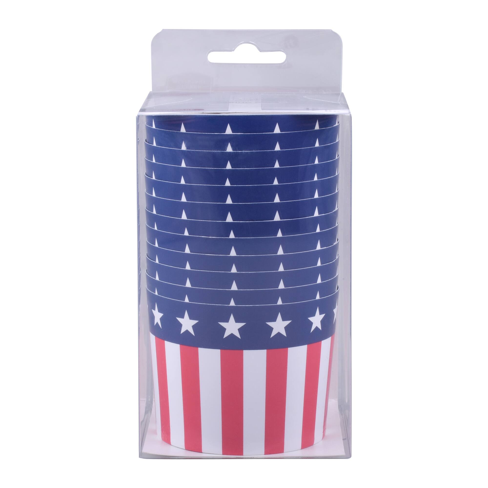 Red, White & Blue Stars & Stripes Baking Cups, 12ct. by Celebrate It®
